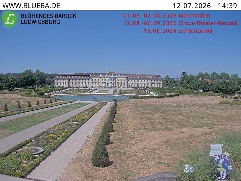 Archived image Webcam Ludwigsburg - Residential Palace