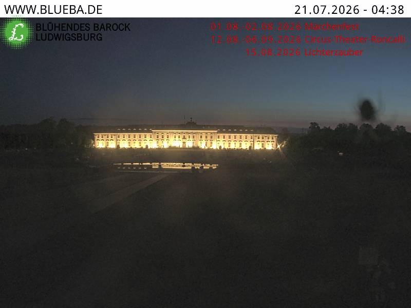 Archiv Foto Webcam Ludwigsburg - Residenzschloss