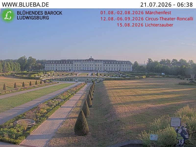 Archiv Foto Webcam Ludwigsburg - Residenzschloss