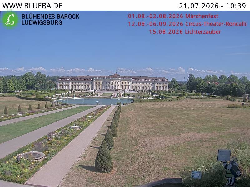 Archiv Foto Webcam Ludwigsburg - Residenzschloss