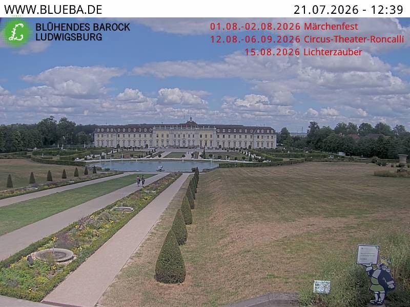 Archiv Foto Webcam Ludwigsburg - Residenzschloss