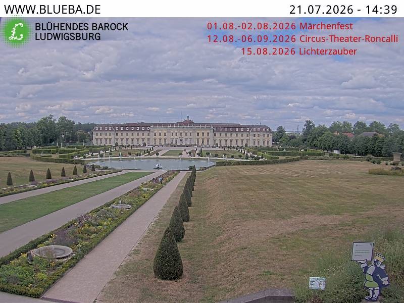 Archiv Foto Webcam Ludwigsburg - Residenzschloss
