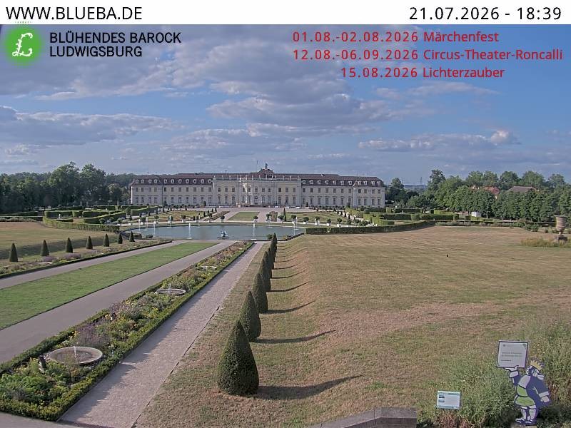Archiv Foto Webcam Ludwigsburg - Residenzschloss
