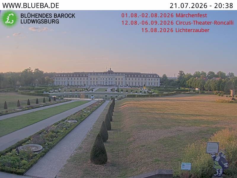 Archiv Foto Webcam Ludwigsburg - Residenzschloss