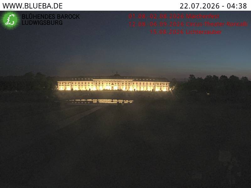 Archiv Foto Webcam Ludwigsburg - Residenzschloss