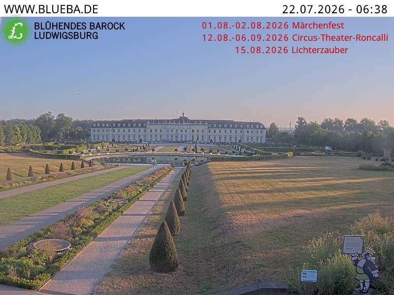 Archiv Foto Webcam Ludwigsburg - Residenzschloss