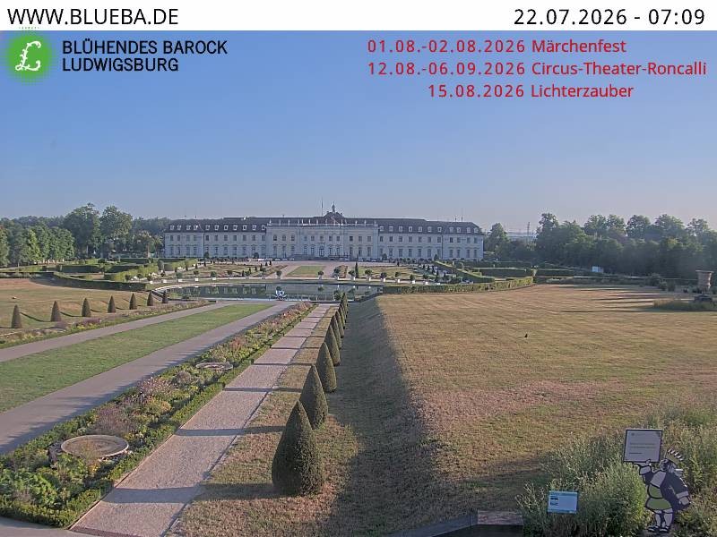Archiv Foto Webcam Ludwigsburg - Residenzschloss