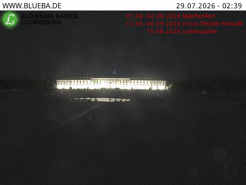 Archiv Foto Webcam Ludwigsburg - Residenzschloss