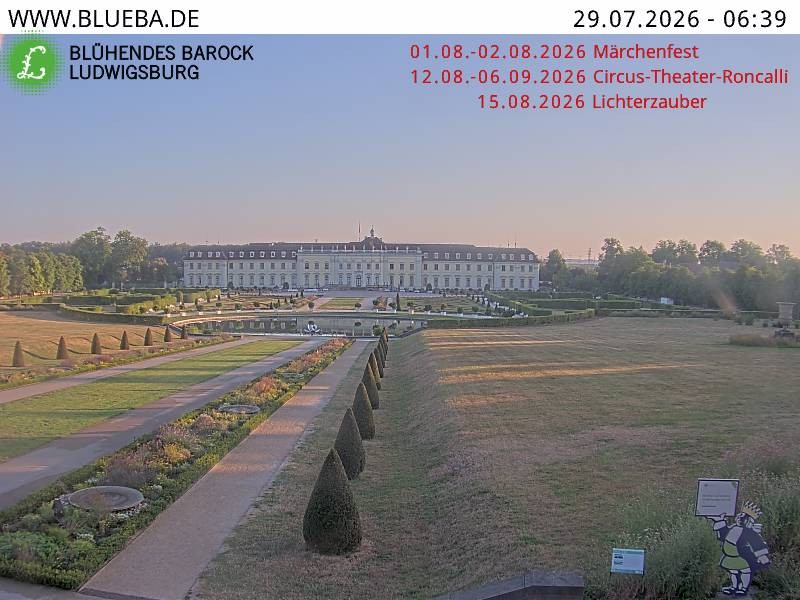 Archiv Foto Webcam Ludwigsburg - Residenzschloss
