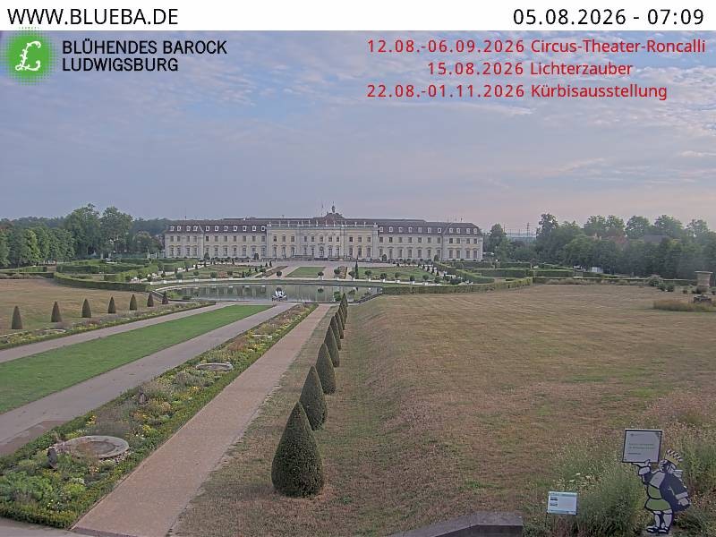 Archiv Foto Webcam Ludwigsburg - Residenzschloss