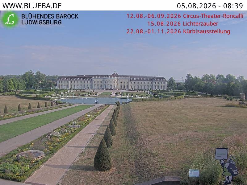Archiv Foto Webcam Ludwigsburg - Residenzschloss