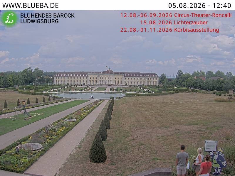Archiv Foto Webcam Ludwigsburg - Residenzschloss