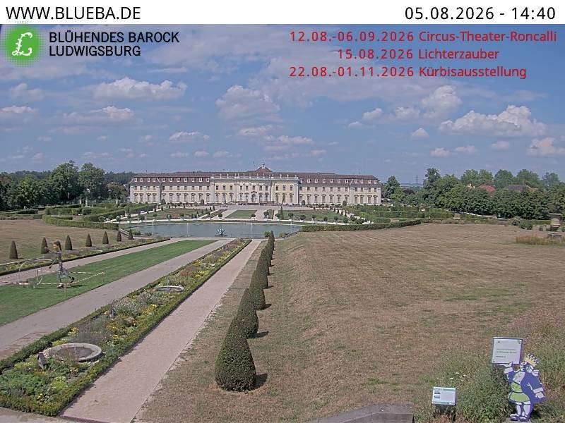 Archiv Foto Webcam Ludwigsburg - Residenzschloss
