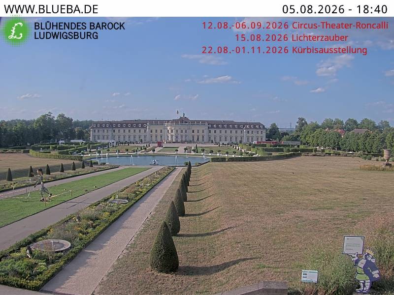 Archiv Foto Webcam Ludwigsburg - Residenzschloss