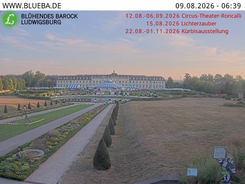 Archiv Foto Webcam Ludwigsburg - Residenzschloss