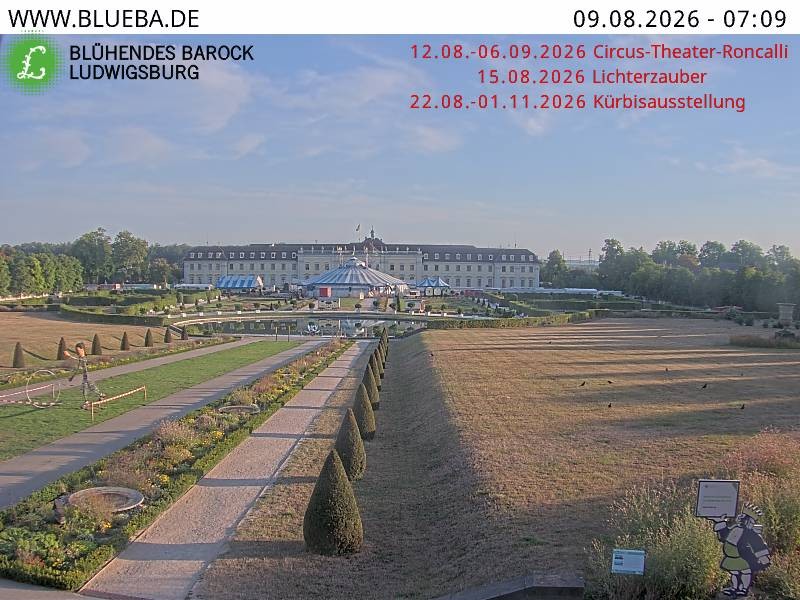 Archiv Foto Webcam Ludwigsburg - Residenzschloss