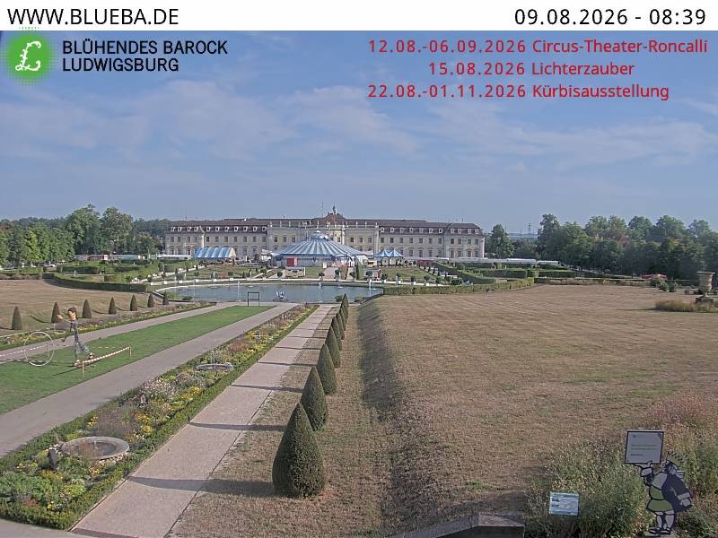 Archiv Foto Webcam Ludwigsburg - Residenzschloss