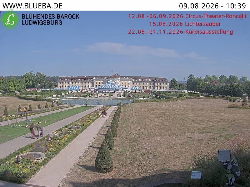 Archiv Foto Webcam Ludwigsburg - Residenzschloss