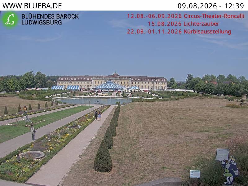 Archiv Foto Webcam Ludwigsburg - Residenzschloss
