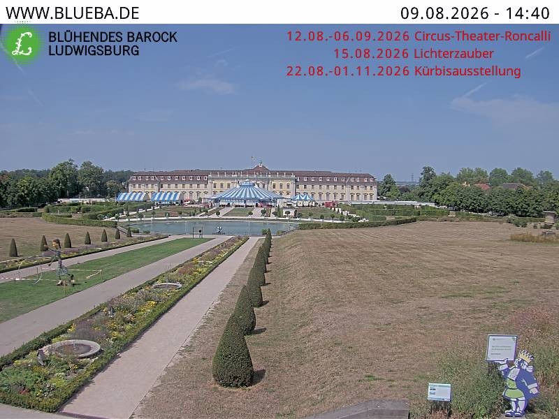 Archiv Foto Webcam Ludwigsburg - Residenzschloss