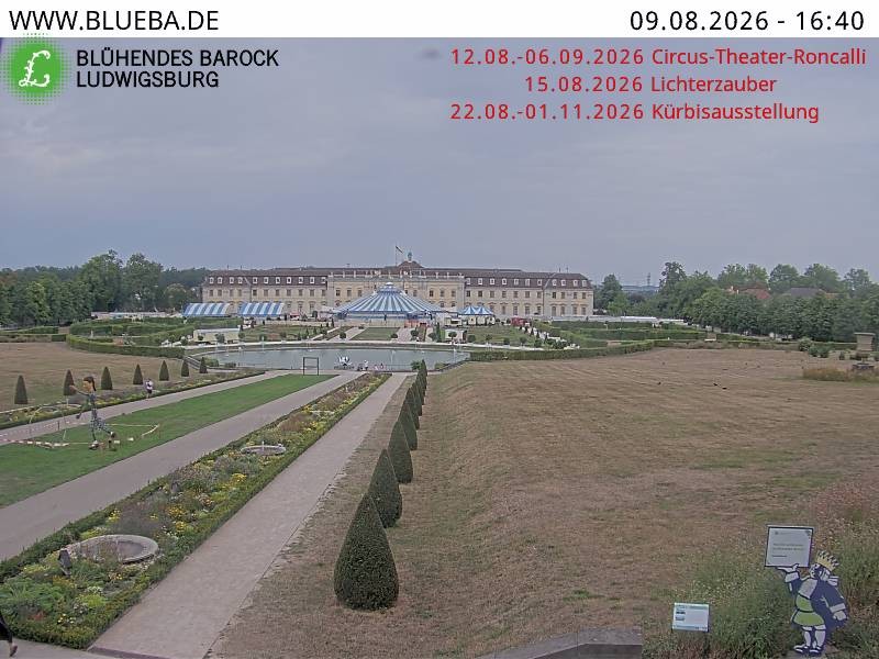 Archiv Foto Webcam Ludwigsburg - Residenzschloss