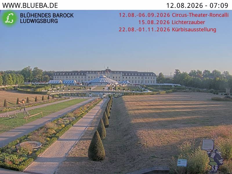 Archiv Foto Webcam Ludwigsburg - Residenzschloss
