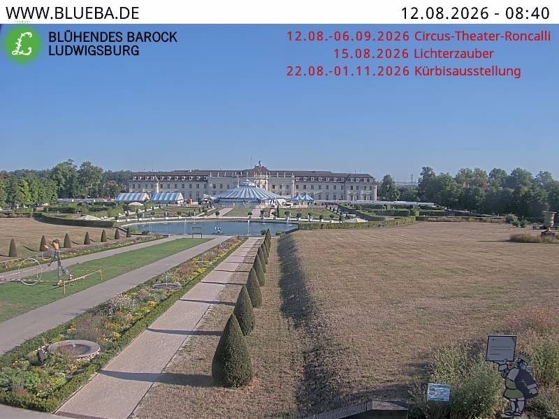Archiv Foto Webcam Ludwigsburg - Residenzschloss