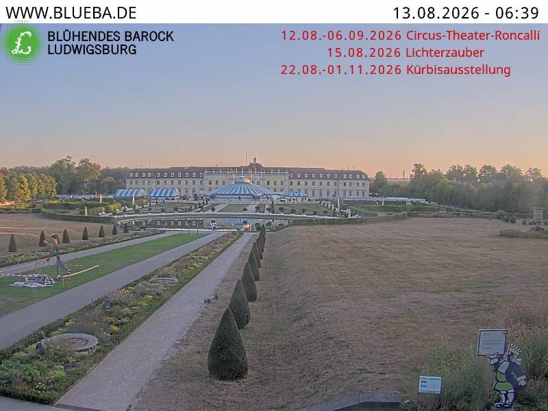 Archiv Foto Webcam Ludwigsburg - Residenzschloss