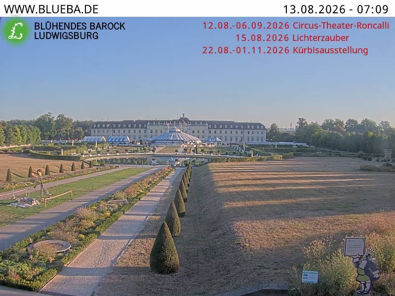 Archiv Foto Webcam Ludwigsburg - Residenzschloss