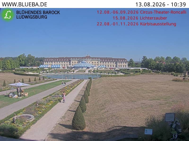 Archiv Foto Webcam Ludwigsburg - Residenzschloss