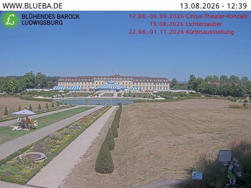 Archiv Foto Webcam Ludwigsburg - Residenzschloss