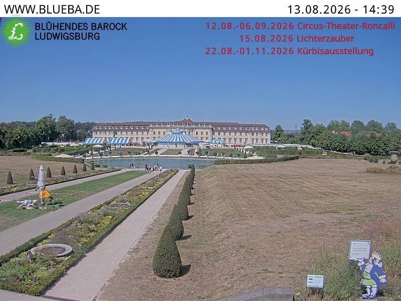Archiv Foto Webcam Ludwigsburg - Residenzschloss
