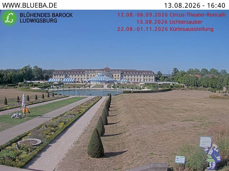Archiv Foto Webcam Ludwigsburg - Residenzschloss