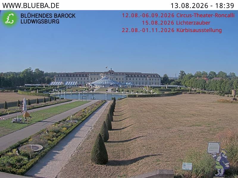Archiv Foto Webcam Ludwigsburg - Residenzschloss