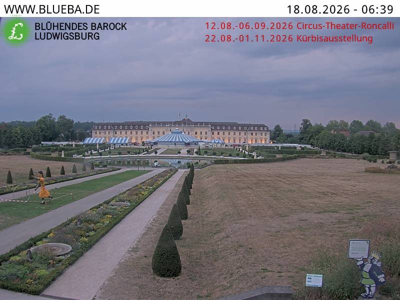 Archiv Foto Webcam Ludwigsburg - Residenzschloss