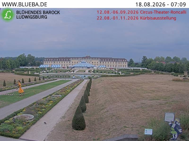 Archiv Foto Webcam Ludwigsburg - Residenzschloss