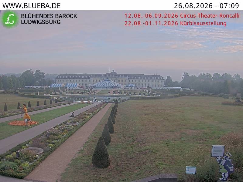 Archiv Foto Webcam Ludwigsburg - Residenzschloss