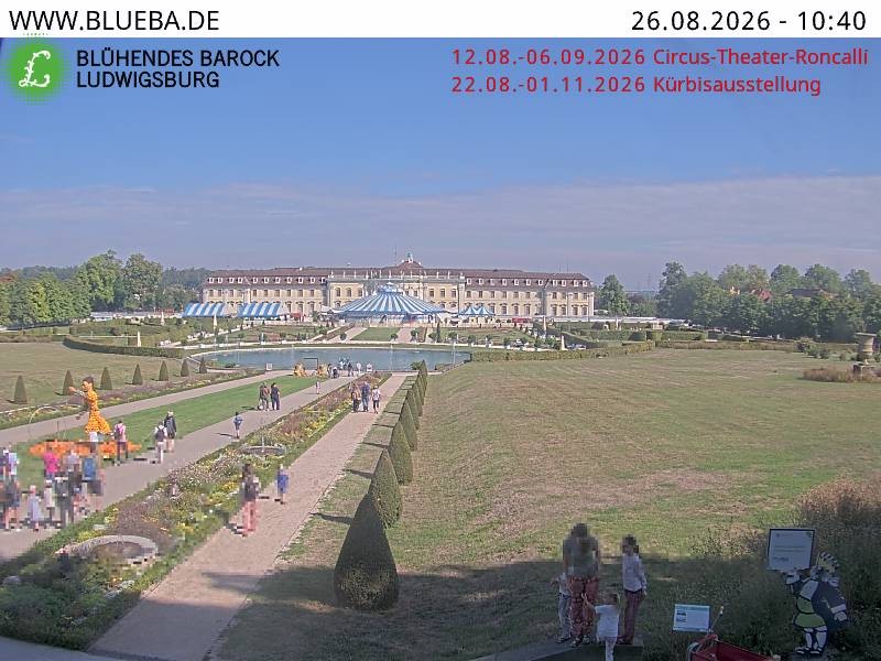 Archiv Foto Webcam Ludwigsburg - Residenzschloss