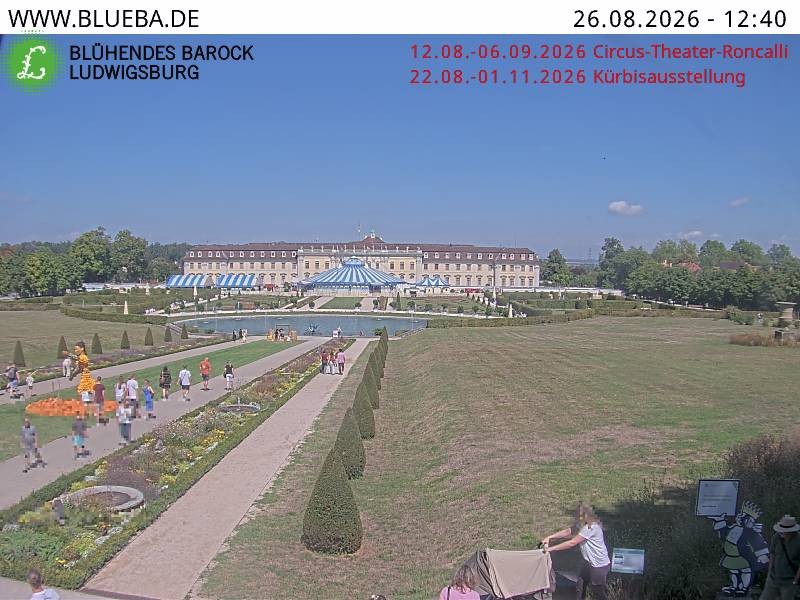 Archiv Foto Webcam Ludwigsburg - Residenzschloss