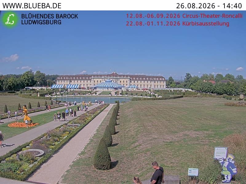 Archiv Foto Webcam Ludwigsburg - Residenzschloss
