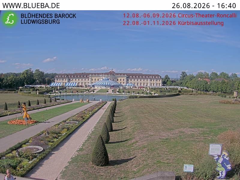 Archiv Foto Webcam Ludwigsburg - Residenzschloss