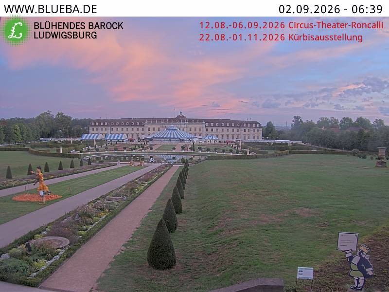 Archiv Foto Webcam Ludwigsburg - Residenzschloss