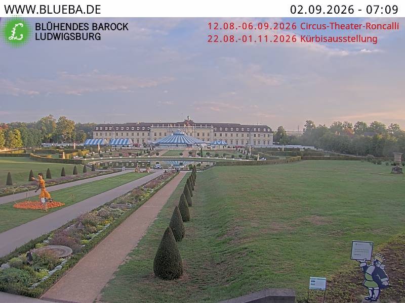 Archiv Foto Webcam Ludwigsburg - Residenzschloss
