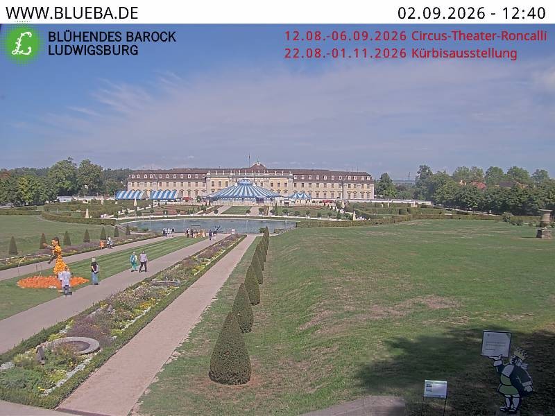 Archiv Foto Webcam Ludwigsburg - Residenzschloss