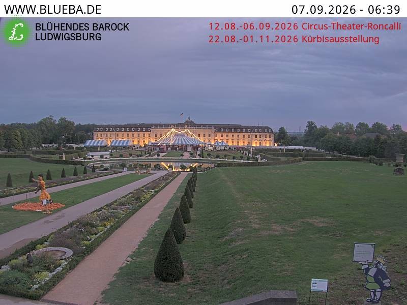 Archiv Foto Webcam Ludwigsburg - Residenzschloss