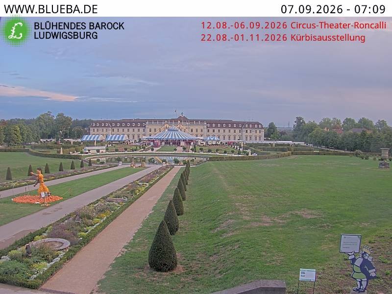 Archiv Foto Webcam Ludwigsburg - Residenzschloss