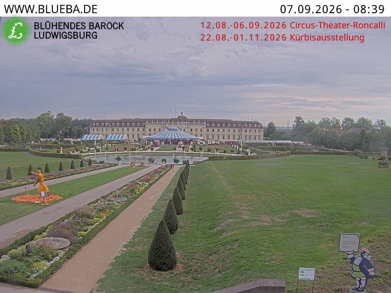 Archiv Foto Webcam Ludwigsburg - Residenzschloss