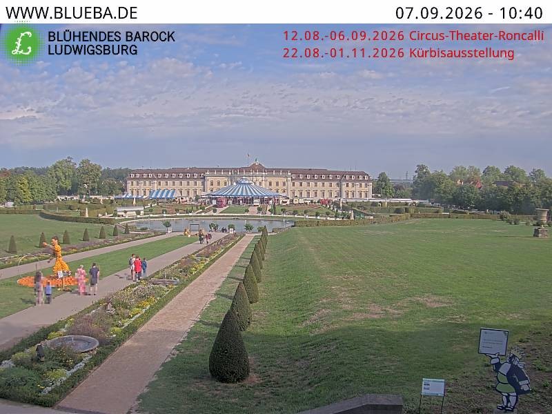 Archiv Foto Webcam Ludwigsburg - Residenzschloss