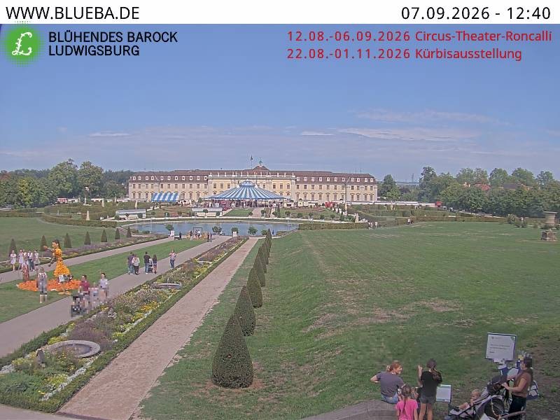 Archiv Foto Webcam Ludwigsburg - Residenzschloss