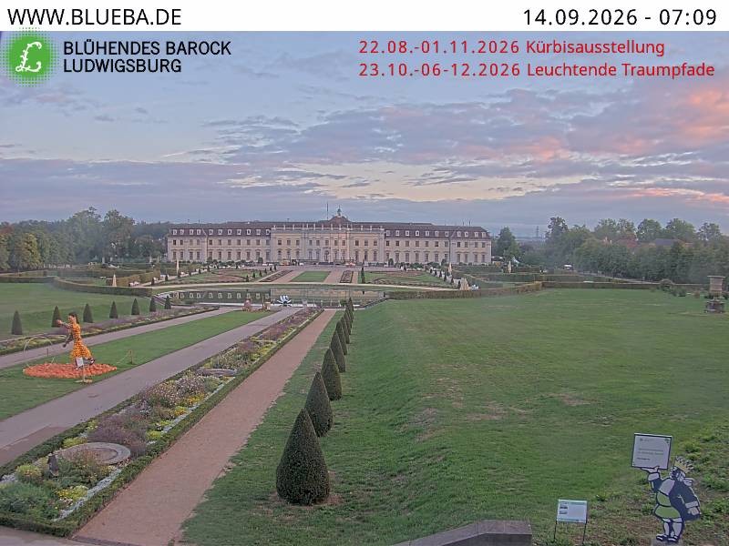 Archiv Foto Webcam Ludwigsburg - Residenzschloss